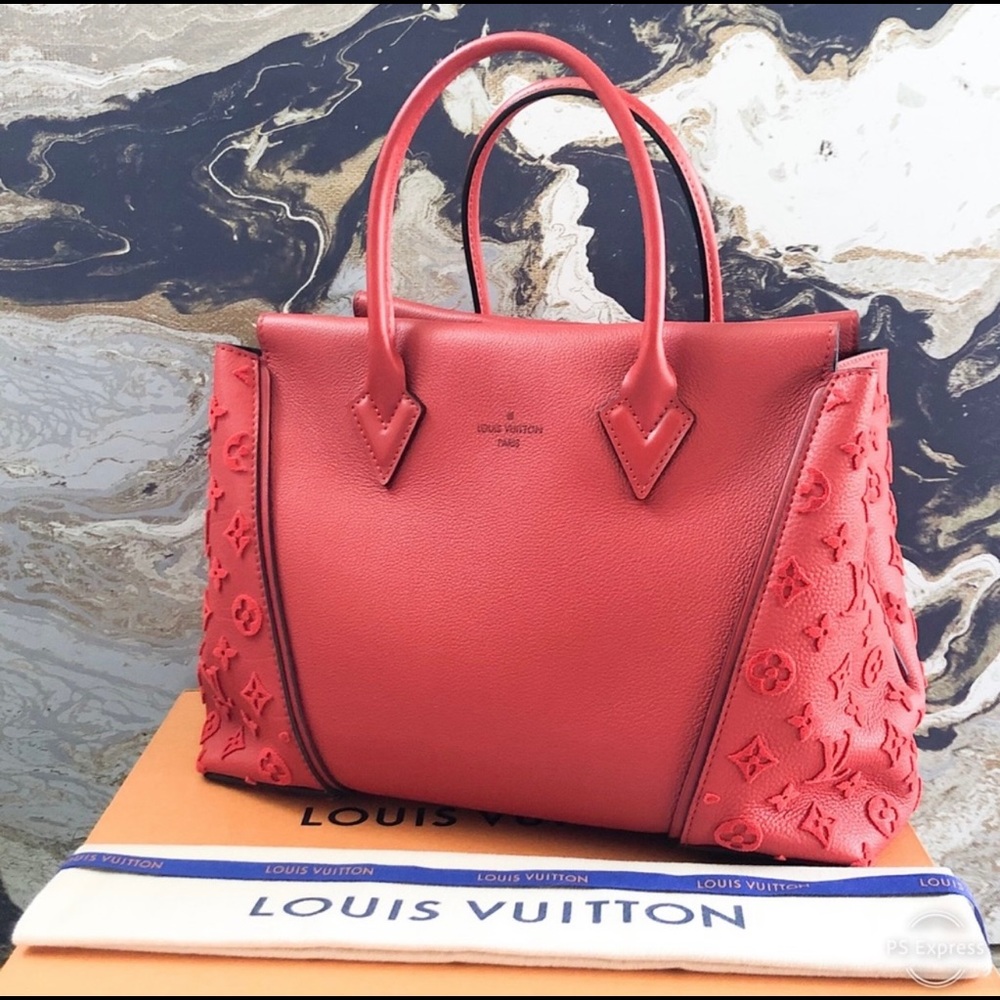❤️‍🔥 Gorgeous Louis Vuitton W PM Veau Cachemire Red Tote Bag ❤️‍🔥 - Picture 3 of 8